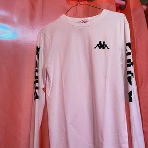 Kappa White Tee Long Sleeve